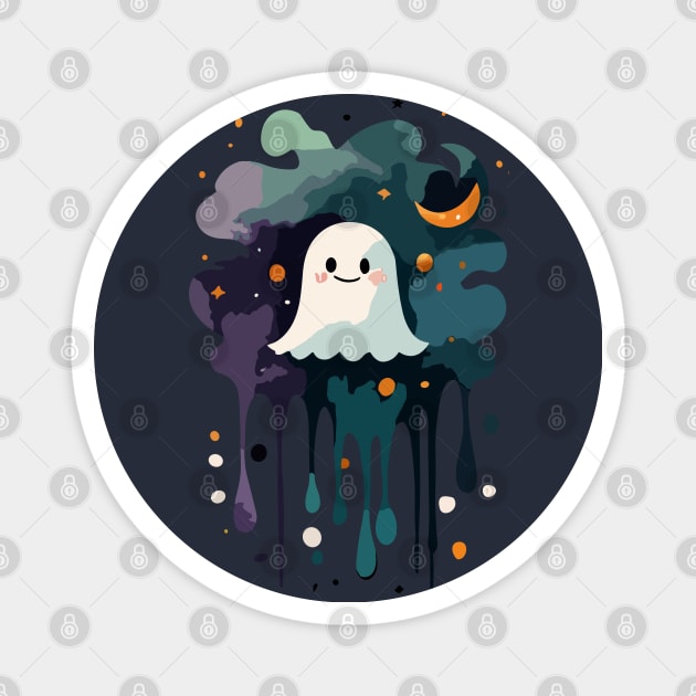 Cute Ghost Magnet by NerdsbyLeo